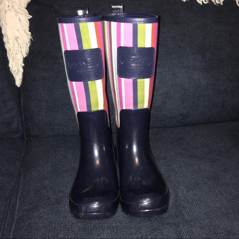 Coach rain boots
